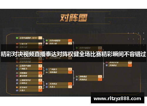 精彩对决视频直播泰达对阵权健全场比赛精彩瞬间不容错过